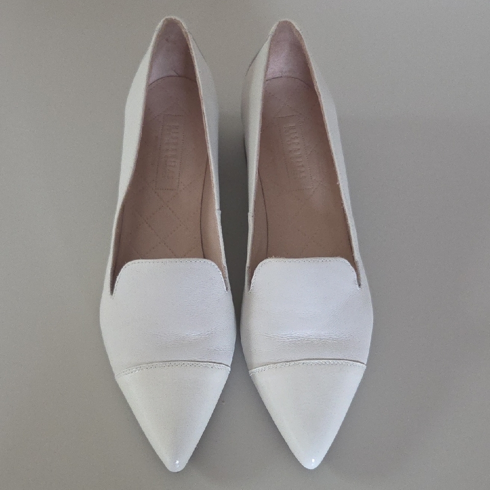 Elegant White Leather Flats for Women